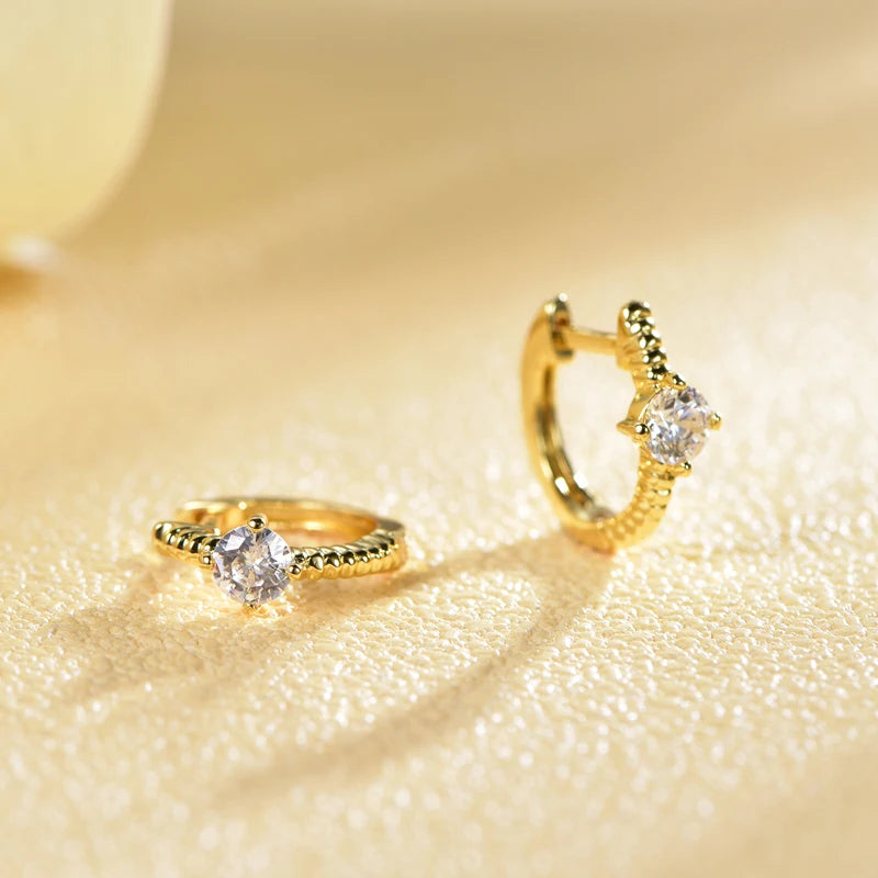 5A Zirconia 925 Silver Gold Plated Christmas Design Earrings Fashion Jewelry Large Size Kirin Jewelry