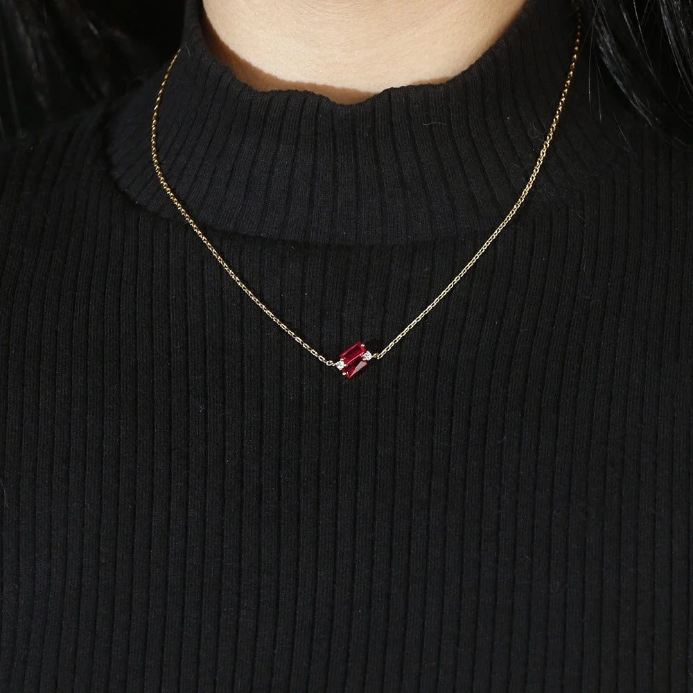 Collar de oro Lady 18K Gold Necklace Women 5A Cubic Zircon Chian Necklace Dancing Diamond Link Necklace Kirin Jewelry