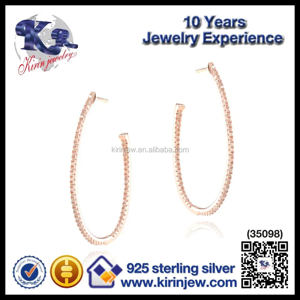 Fashion jewelry 925 sterling silver love knot earrings Kirin Jewelry