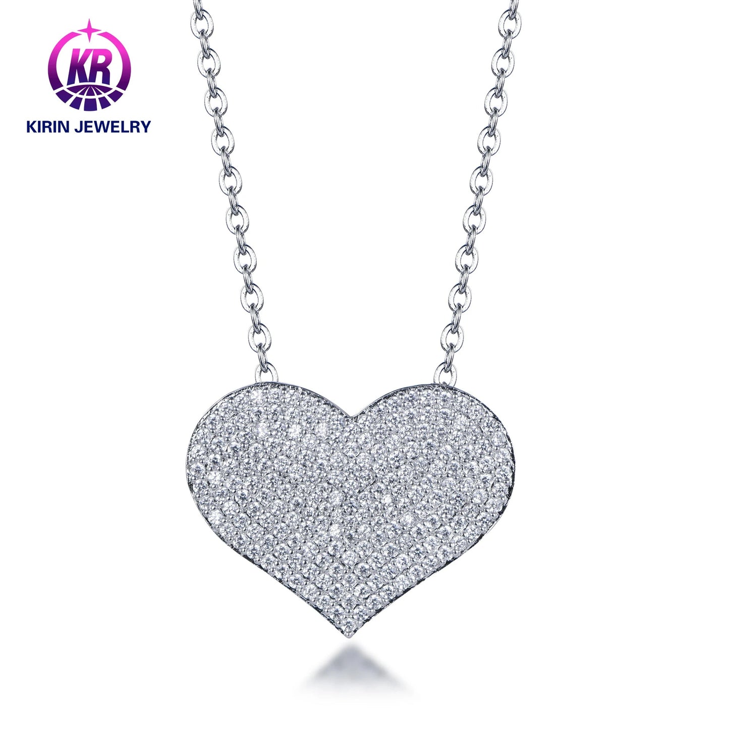 Heart Jewelry Fashion Temperament Exquisite Love Pendant S925 Sterling Silver Careful Heart Ladies Necklace Kirin Jewelry
