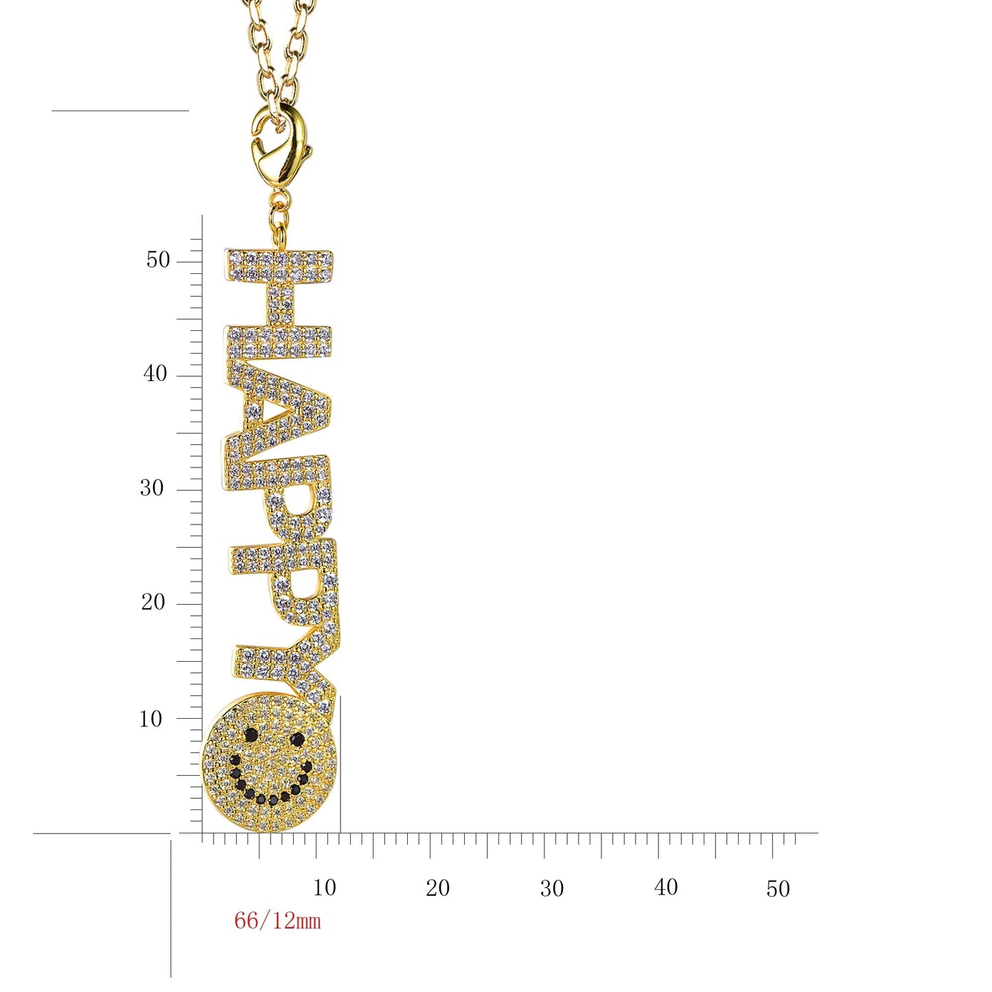 Mens Womens Capital Letter Yellow Gold Plated Letter Pendant 925 Silver Snake Chain Smiley Letter Pendant Kirin Jewelry