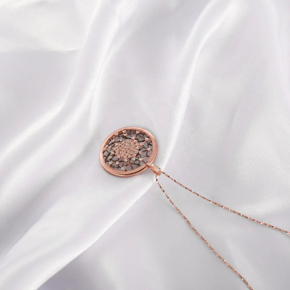 New 925 Sterling Silver Pendant Custom Vintage 925 Silver Diamond Pendant Necklace 18'' Inch Necklace Rose Gold Pendant Necklace Kirin Jewelry