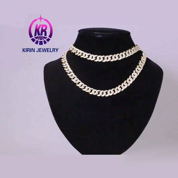 New Products collar 18k solid gold jewelry for men 925 Silver Necklace diamond necklace collar men's gold necklace Kirin Jewelry