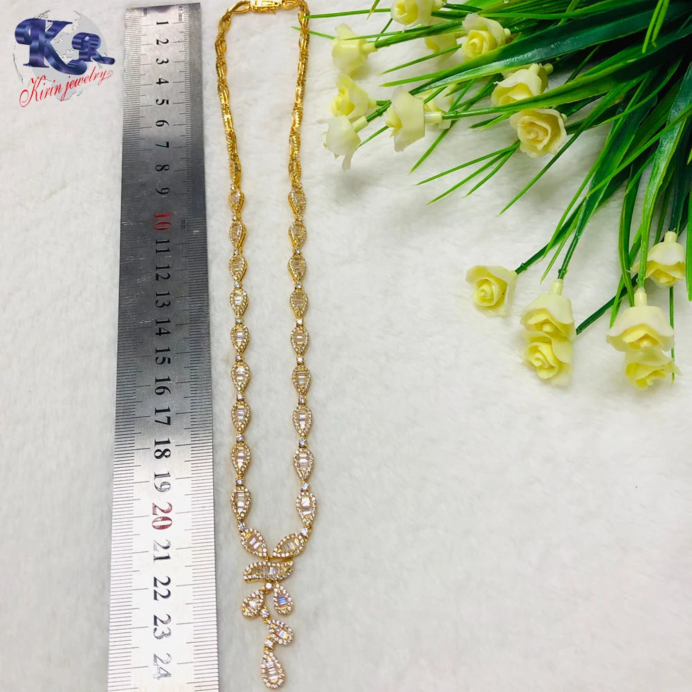 Rani haar designs gold plate silver necklace chain Kirin Jewelry