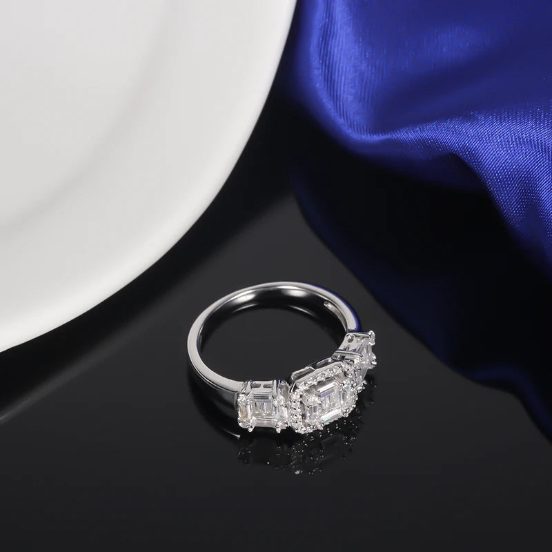 White Gold Jewelry Supplies 925 CZ Ring Fashion Jewelry 925 Sterling Silver Ring Kirin Jewelry