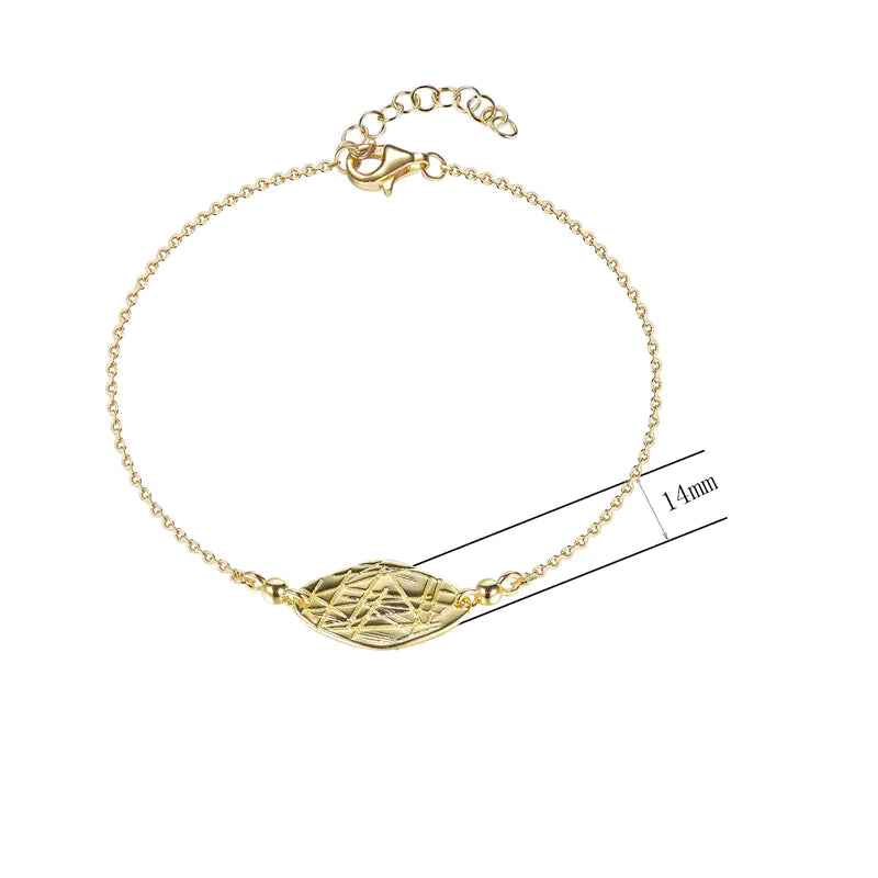 Wholesale Gold Plated Adjustable Personalized Bangle Bracelet