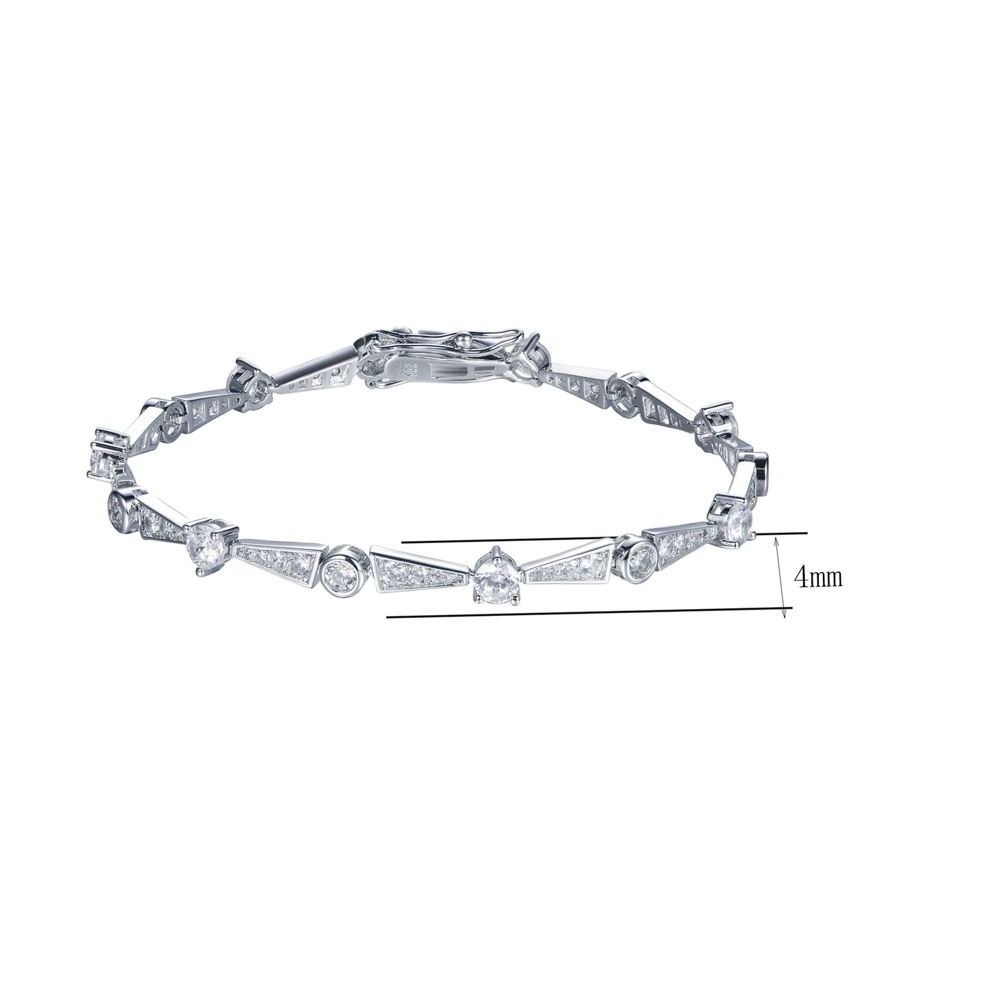 Wholesale Lab Created Diamond Statement Bar Link Bracelet