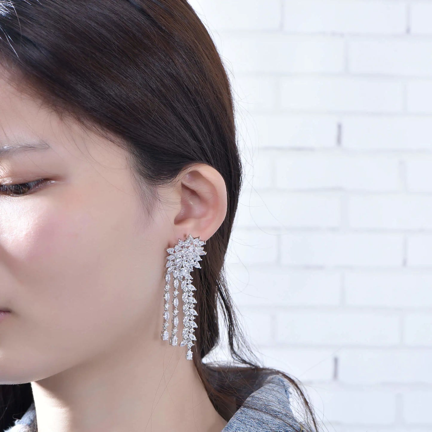 Wholesale Long Tassel Cluster Chandelier Drop Dangle Earrings for Women