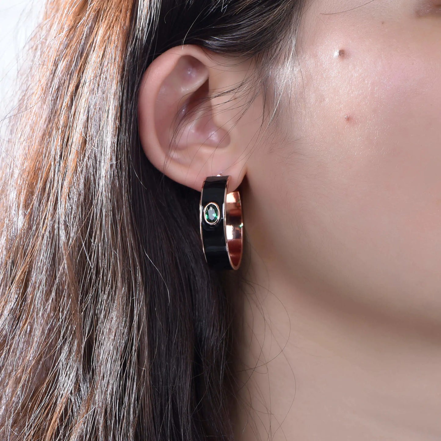 Wholesale Silver 2-Tone Statement Hoop Earrings for Women