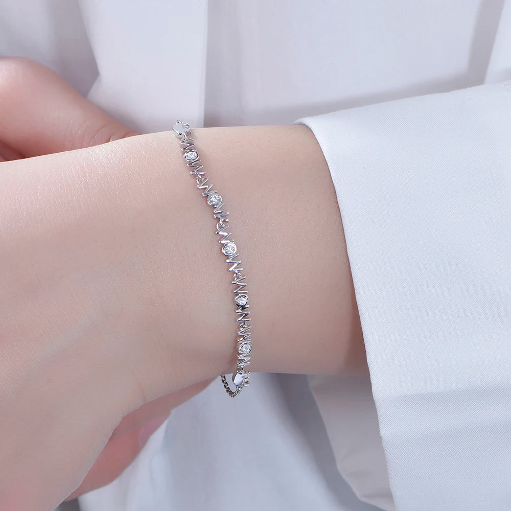 Wholesale Silver Lobster Lock Clasp Adjustable Mom Bracelet for Women