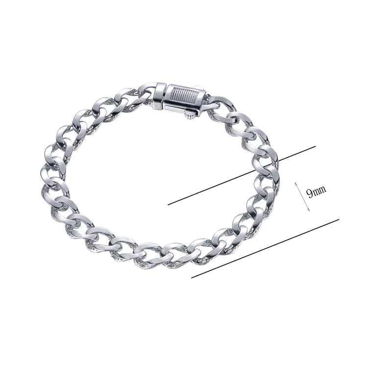 Wholesale Solid Cuban Chain Chunky Curb Bracelet