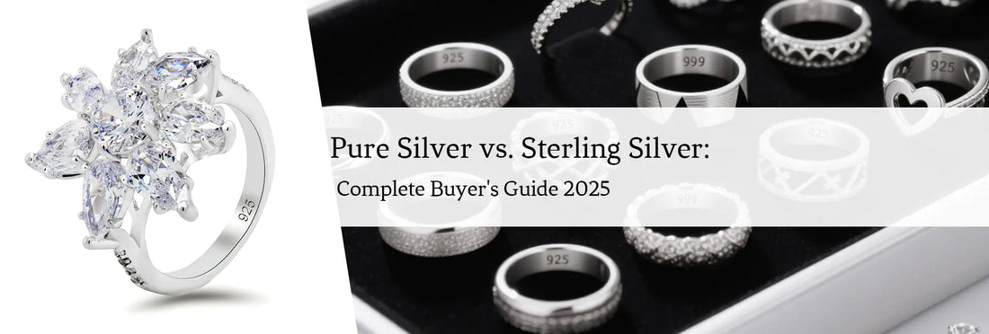 Pure Silver vs. Sterling Silver: Complete Buyer's Guide 2025
