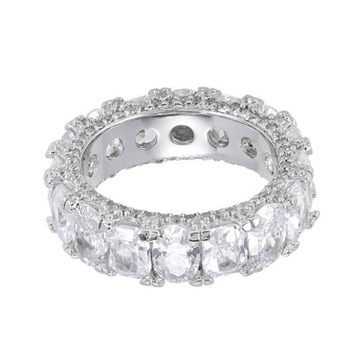 103703 Jewelry women wedding sterling silver diamond engagement rings set Kirin Jewelry