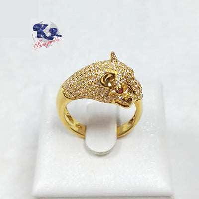 2023 trendy animal leopard ring animal gold plated ring 925 sterling silver jewelry for women custom 18K gold wedding rings Kirin Jewelry