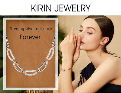 925 Silver 4.5mm Mens Figaro Chain Necklace Men's Sterling Silver Italian Solid Figaro Link-Chain Necklace Kirin Jewelry