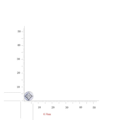 925 Sterling Silver CZ Geometric Stud Earrings-Wholesale