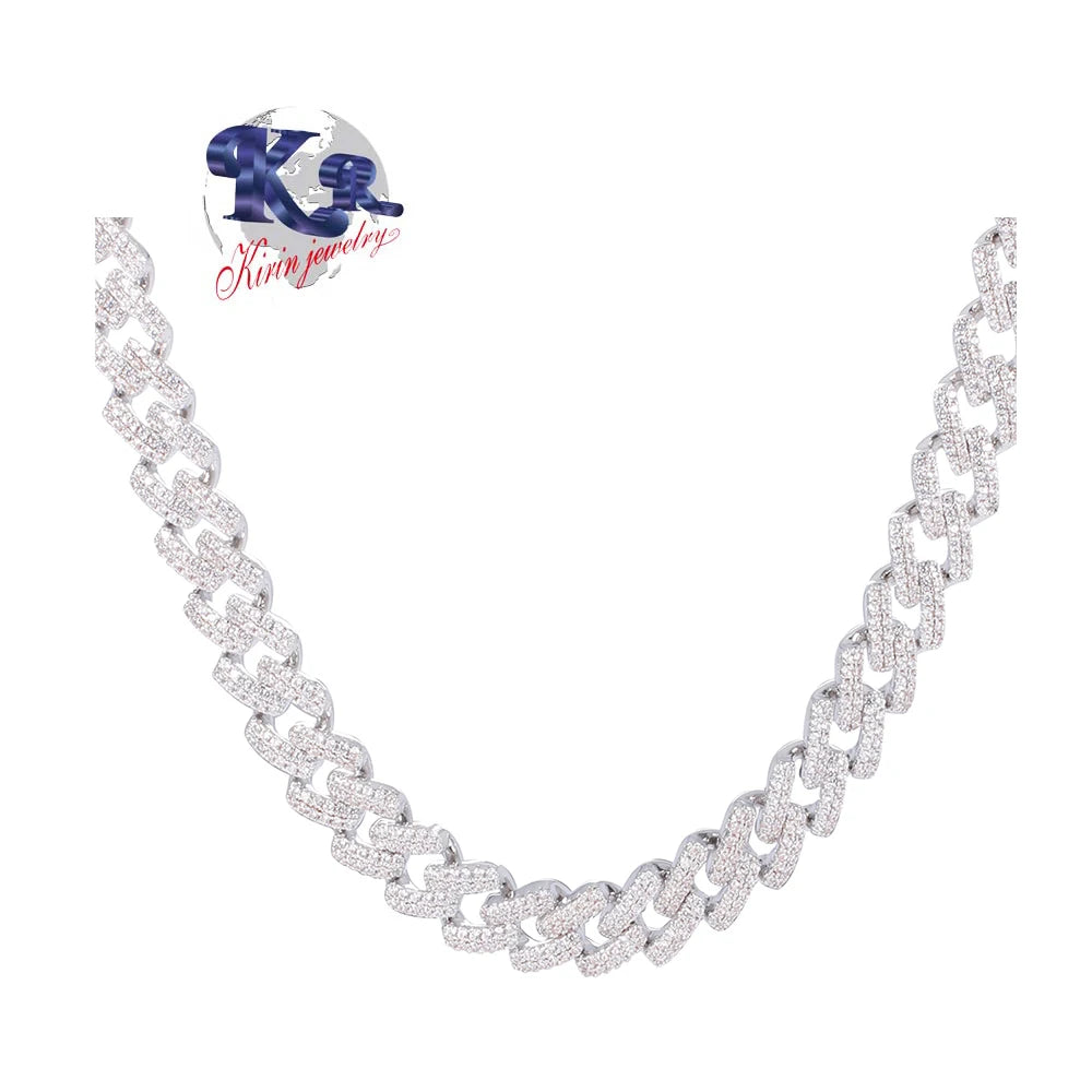 925 Sterling Silver Cuban Chains Custom Designs 14K & 18K Gold Plating Necklace Mens Charm Chain Men's Necklace Kirin Jewelry