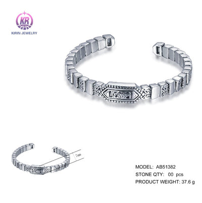 925 silver bangle with rhodium plating 51382 Kirin Jewelry