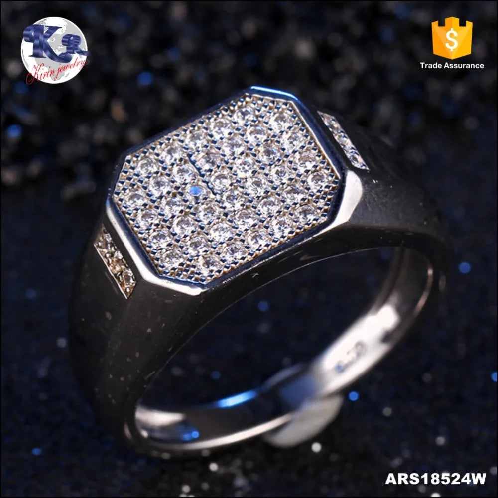 925 sterling silver ring Turkish style Classics Rings for men Fashion Diamond Ring Kirin Jewelry