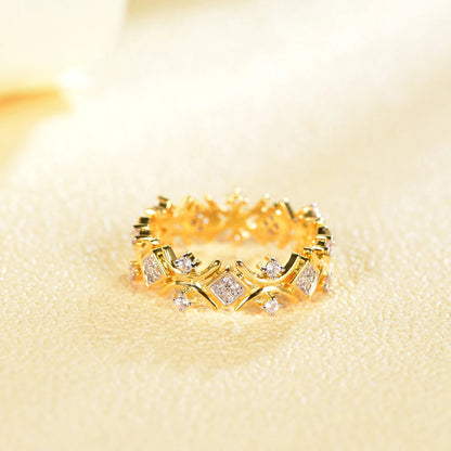 Drop shipping Fashion Ring Statement Jewelry Rings Platinum Flower Wedding Engagement for Women Silver Kirin Jewelry