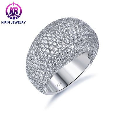 Fashion Jewelry Rings Luxury Silver Rings 925 Sterling Silver 3A White Cubic Zirconia Engagement Ring Jewelry Women Gifts Kirin Jewelry