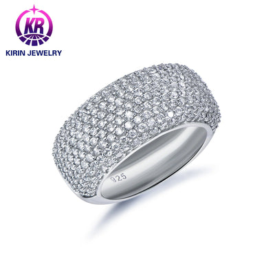 Fashion Selling Hiphop Luxury 925 Sterling Silver Unisex 3A Cubic Zirconia Diamond Wedding Engagement Ring Kirin Jewelry