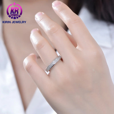 High Quality 925 Sterling Silver Diamond Wedding Ring 3A White Cubic Zirconia Diamond Ring Engagement Ring Kirin Jewelry