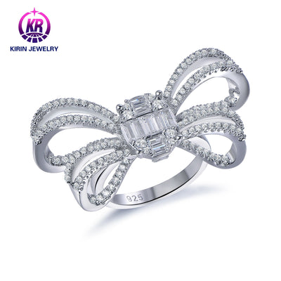 Hot Selling Unlimited Love Index Ring Bow Design 925 Sterling Silver high-grade jewelry gift Finger Rings Women Kirin Jewelry