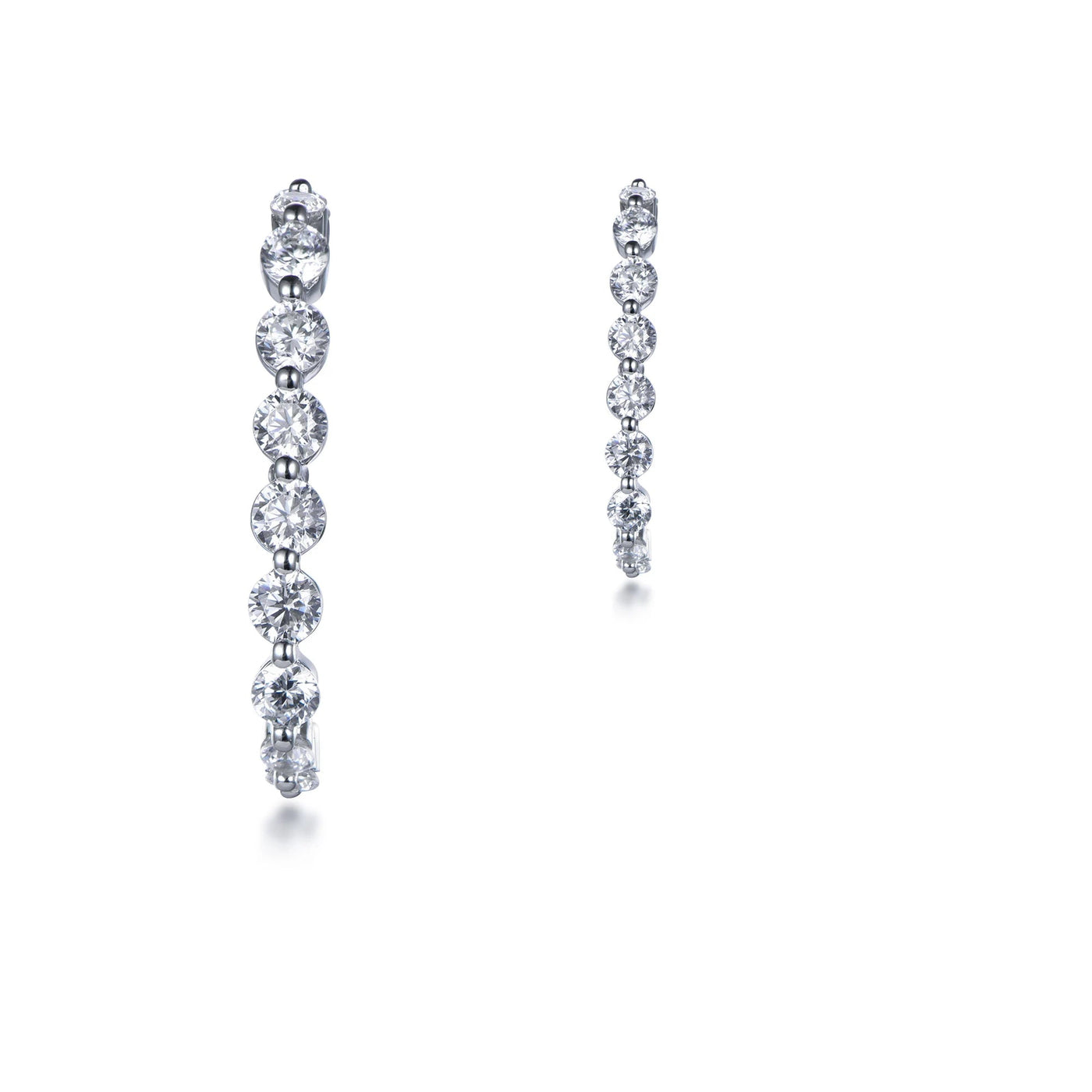 Korea S925 silver earrings flash diamond tassel earrings high-end sense slim summer trendy designs long earrings for women Kirin Jewelry
