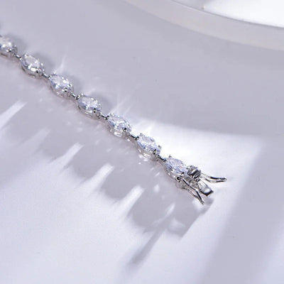 Luxury Jewelry 925 Sterling Silver Full Diamond Tennis Chain Bracelet iced out Zircon Bracelet for Women Kirin Jewelry