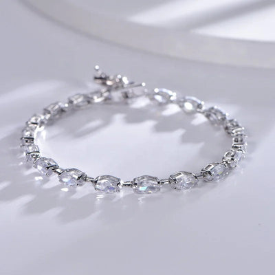 Luxury Jewelry 925 Sterling Silver Full Diamond Tennis Chain Bracelet iced out Zircon Bracelet for Women Kirin Jewelry