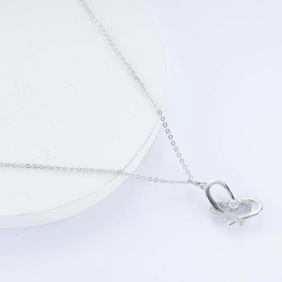 New Arrival Prevalent Jewelry Designer Charms Silver Pendant Double Heart Pendant for women Kirin Jewelry