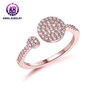 New Exquisite Geometric Round Rings Jewelry Women Fashion Temperament Simple Jewelry Open Ring Kirin Jewelry
