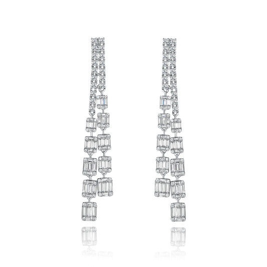 New Fashion Jewellery Earrings TypeTrendy Rhinestone Main Stone Cz Drop Earrings Kirin Jewelry
