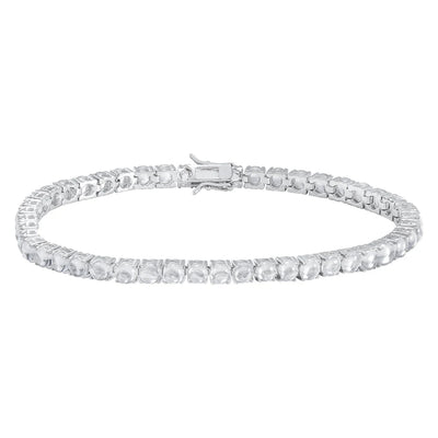 New Trendy 925 Sterling Silver 2mm 3mm 4mm White Cz Cubic Zirconia Tennis Bracelet Kirin Jewelry