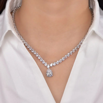 Real Diamond Necklaces & Pendants Women's Diamond Pendant Necklace CZ 925 Sterling Silver Necklaces Kirin Jewelry