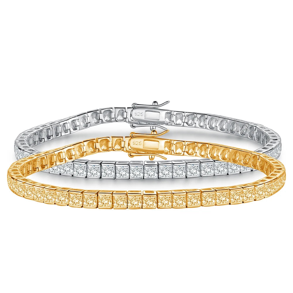 Luxury Jewelry Full Diamond Tennis Chain Bracelet Zircon for Women