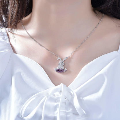 Wholesale 925 Silver Animal Rabbit Design Pendant for Women