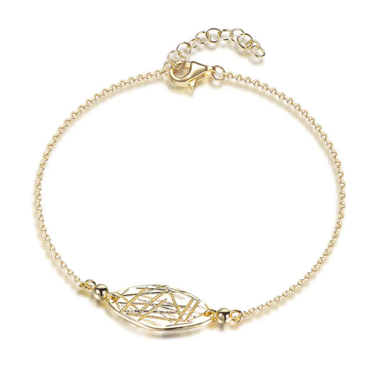 Wholesale 925 Silver Gold Plated Plain Adjustable Personalized Bracelets​