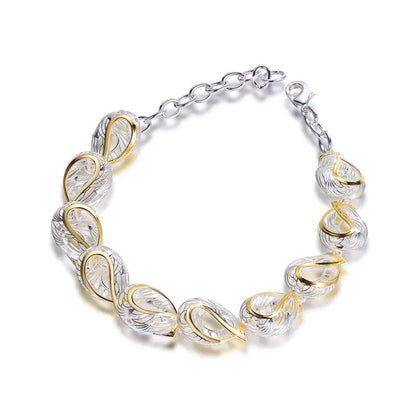 Wholesale 925 Silver Hollow out Personalized Chain Bracelets