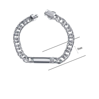 Wholesale Curb Link Chain Bar Personalized Bangle Bracelet