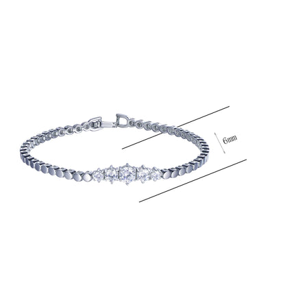 Wholesale Five Cubic Zircon Personalized Tennis Bracelet