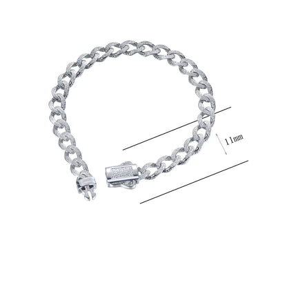 Wholesale Flat Curb Thick Minimalist Cuban Link Bracelets