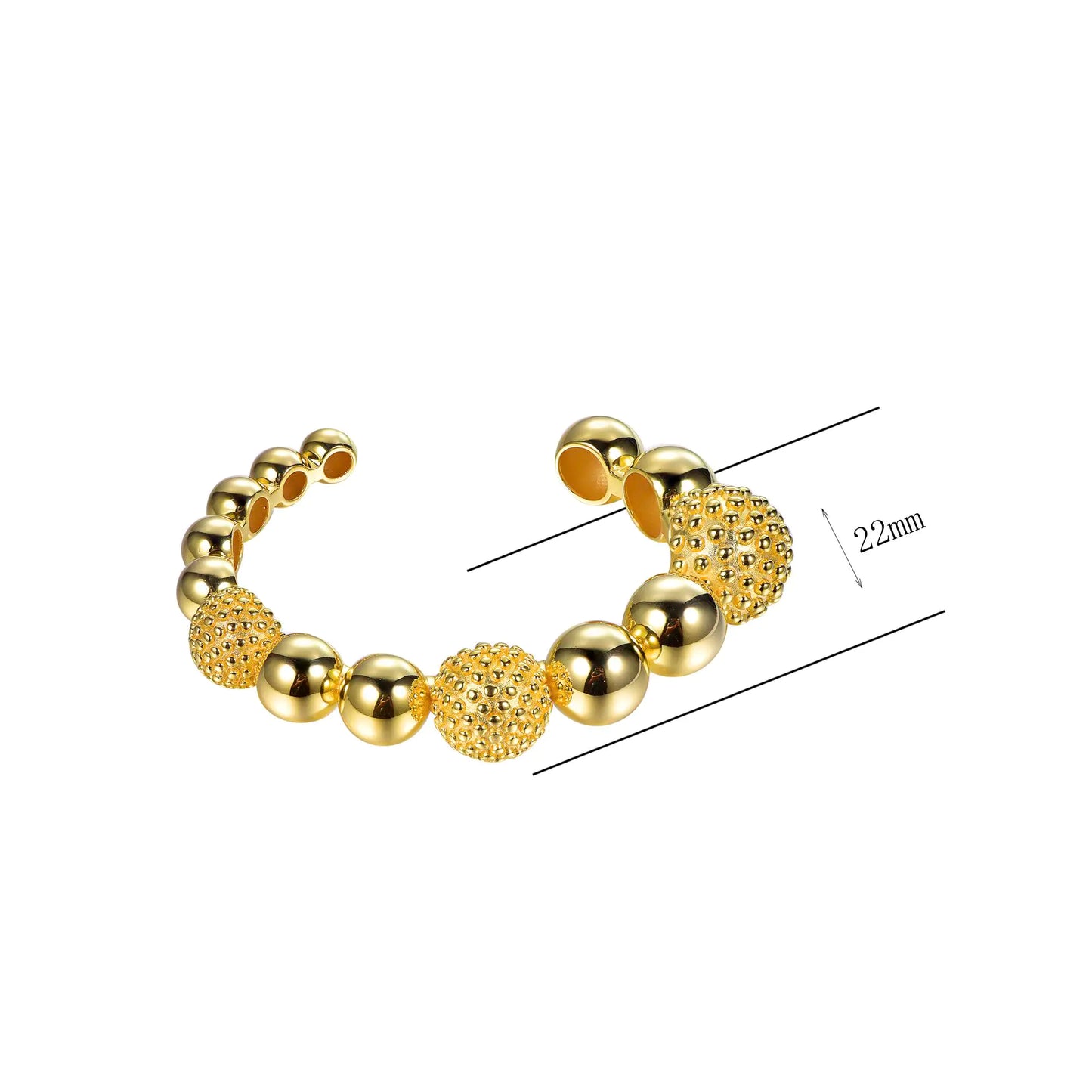 Wholesale Gold Plated Beaded Cuff Bracelet Bangle