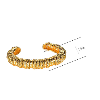 Wholesale Gold Plated Minimalist Thick Open Torque Bangle​
