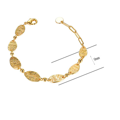 Wholesale Gold Plated Statement Oval Link Chain Bracelet