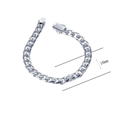 Wholesale High Polished Thick Big Curb Cuban Link Bracelet