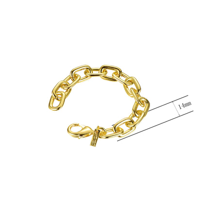 Wholesale Personalized Oval Large Link Chunky Chain Bracelet