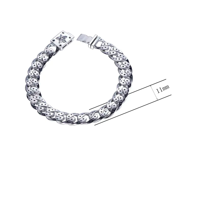 Wholesale Printing Star Personalized Chunky Curb Link Bracelet