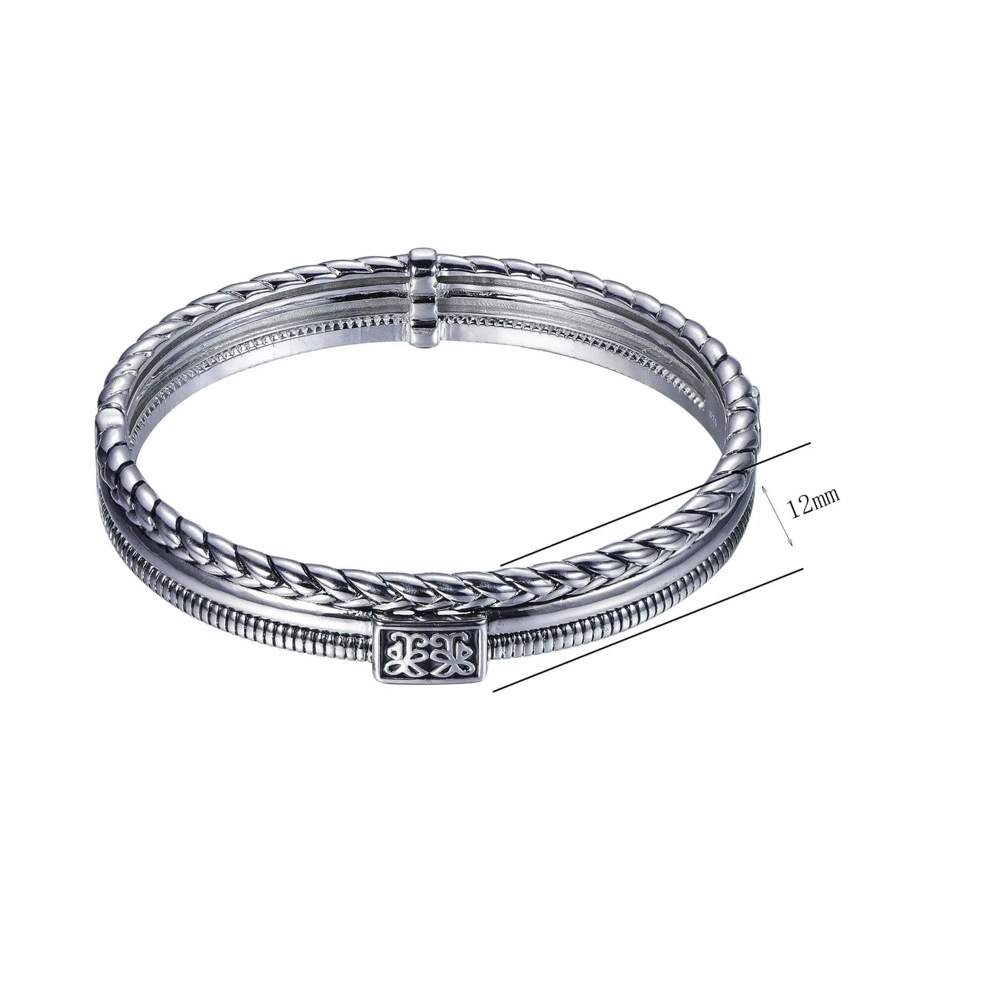 Wholesale Rope Twist Traditional Ethnic Minimalist Bangle